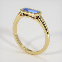 1.08 Ct. Blue Sapphire Ring, 18K Yellow Gold 2