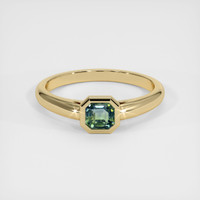 0.72 Ct. Sapphire Ring, 18K Yellow Gold 1