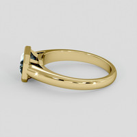 1.55 Ct. Greenish Blue Sapphire Ring, 18K Yellow Gold 4