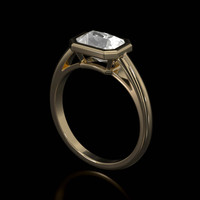 1.40 Ct. Sapphire Ring, 18K Yellow Gold 2