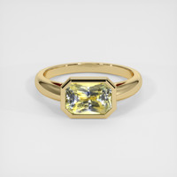 3.26 Ct. Bi Color Sapphire Ring, 18K Yellow Gold 1