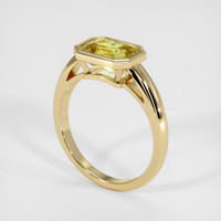 3.26 Ct. Bi Color Sapphire Ring, 18K Yellow Gold 2
