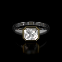 1.20 Ct. Gemstone Ring, 14K Yellow & White 1