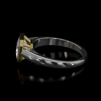 1.20 Ct. Gemstone Ring, 14K Yellow & White 4