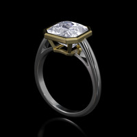 2.92 Ct. Gemstone Ring, 14K Yellow & White 2