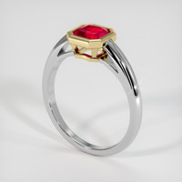 1.03 Ct. Ruby Ring, 14K Yellow & White 2