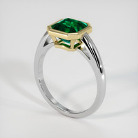 1.83 Ct. Emerald Ring, 18K Yellow & White 2