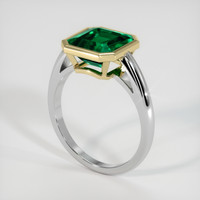 2.68 Ct. Emerald Ring, 18K Yellow & White 2