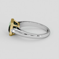 2.04 Ct. Green Tourmaline Ring, 18K Yellow & White 4