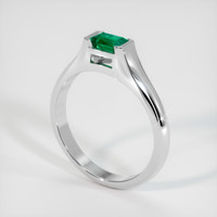 0.98 Ct. Emerald Ring, Platinum 950 2