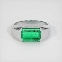 2.26 Ct. Emerald Ring, Platinum 950 1