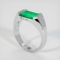 2.26 Ct. Emerald Ring, Platinum 950 2