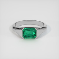 2.30 Ct. Emerald Ring, Platinum 950 1