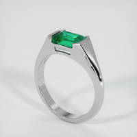 2.30 Ct. Emerald Ring, Platinum 950 2