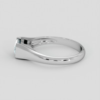 1.12 Ct. Greenish Blue Sapphire Ring, Platinum 950 4