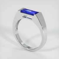 2.25 Ct. Blue Sapphire Ring, Platinum 950 2