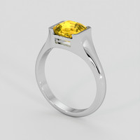 3.10 Ct. Yellow Sapphire Ring, Platinum 950 2
