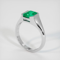 2.12 Ct. Emerald Ring, Platinum 950 2