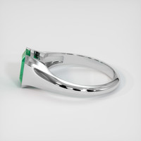 2.12 Ct. Emerald Ring, Platinum 950 4