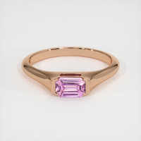 0.58 Ct. Sapphire Ring, 14K Rose Gold 1