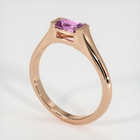 0.58 Ct. Sapphire Ring, 14K Rose Gold 2