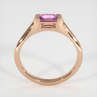 0.58 Ct. Sapphire Ring, 14K Rose Gold 3
