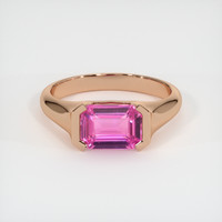 2.03 Ct. Sapphire Ring, 14K Rose Gold 1