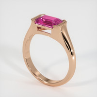 2.03 Ct. Sapphire Ring, 14K Rose Gold 2