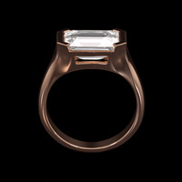 4.00 Ct. Sapphire Ring, 14K Rose Gold 3