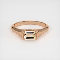 0.98 Ct. Sapphire Ring, 18K Rose Gold 1