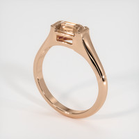 0.98 Ct. Sapphire Ring, 18K Rose Gold 2