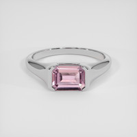 1.24 Ct. Pink Sapphire Ring, Silver 1