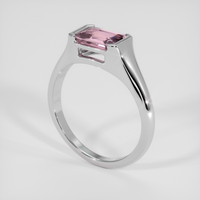 1.24 Ct. Pink Sapphire Ring, Silver 2