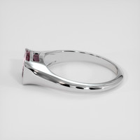 1.24 Ct. Pink Sapphire Ring, Silver 4