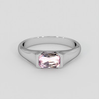1.52 Ct. Pink Sapphire Ring, Silver 1