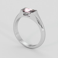1.52 Ct. Pink Sapphire Ring, Silver 2