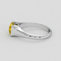 3.10 Ct. Yellow Sapphire Ring, 10K White Gold 4