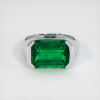4.76 Ct. Emerald Ring, 18K White Gold 1