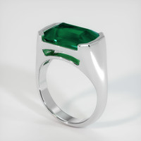 4.76 Ct. Emerald Ring, 18K White Gold 2