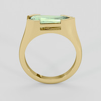 2.01 Ct. Yellowish Green Sapphire Ring, 10K Yellow Gold 3