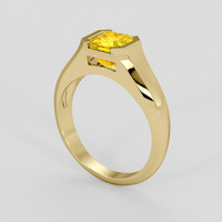 2.08 Ct. Yellow Sapphire Ring, 10K Yellow Gold 2
