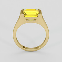 3.54 Ct. Yellow Sapphire Ring, 10K Yellow Gold 3