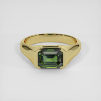2.59 Ct. Green Zircon Ring, 14K Yellow Gold 1