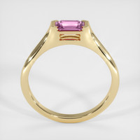 0.58 Ct. Pink Sapphire Ring, 14K Yellow Gold 3
