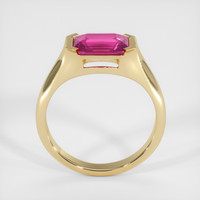 2.03 Ct. Pink Sapphire Ring, 14K Yellow Gold 3