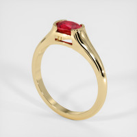 0.97 Ct. Ruby   Ring, 14K Yellow Gold 2