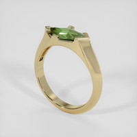 1.48 Ct. Green Sapphire Ring, 14K Yellow Gold 2