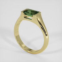 2.20 Ct. Green Sapphire Ring, 14K Yellow Gold 2