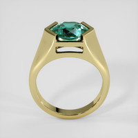 4.28 Ct. Green Sapphire Ring, 14K Yellow Gold 3