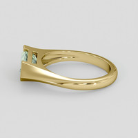 2.01 Ct. Yellowish Green Sapphire Ring, 14K Yellow Gold 4
